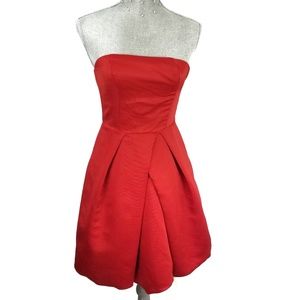 Express design studio red strapless dress